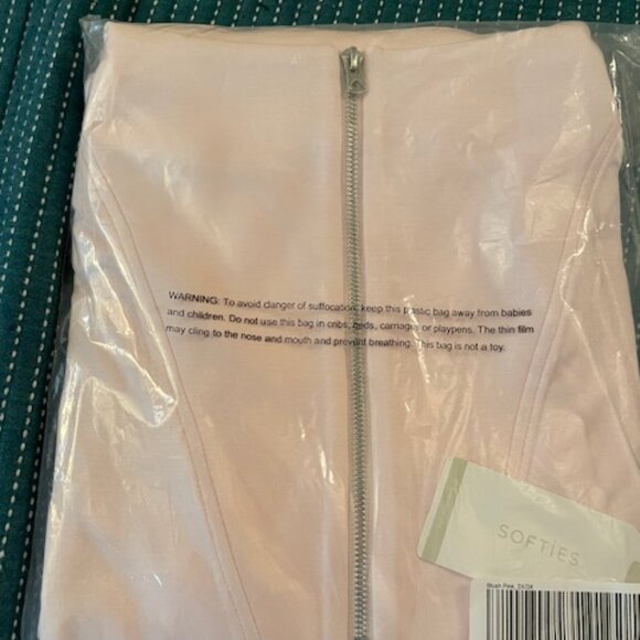 NWT Softies Zip Top Bottoms Lounge Set Pink 2XL 3XL Oprah Fav Gift Pajamas $140 - Picture 2 of 3